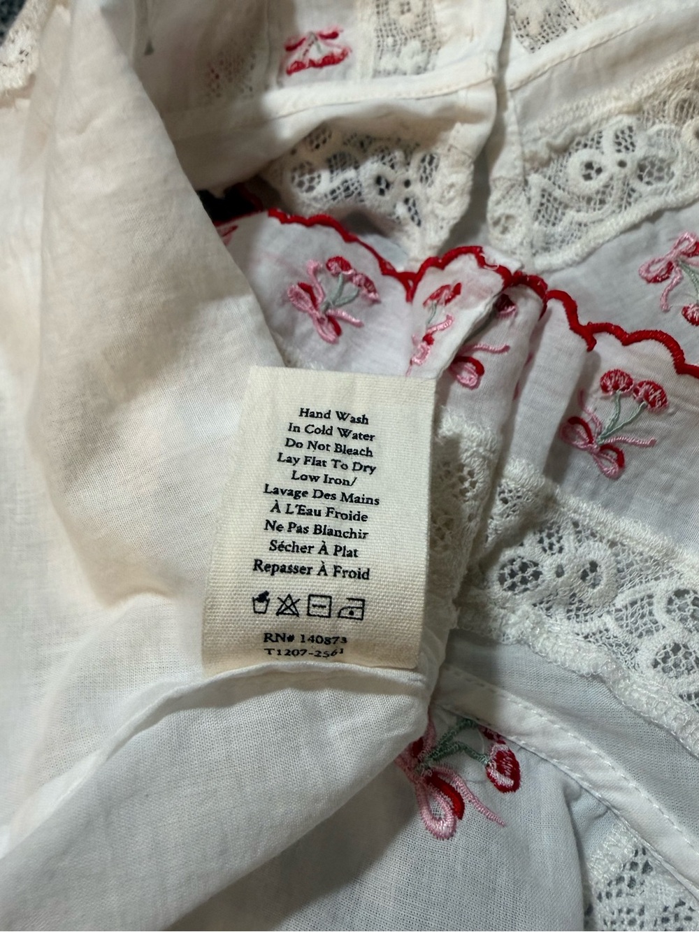 LoveShackFancy Vietta Top, Optic White - Picture 9 of 12